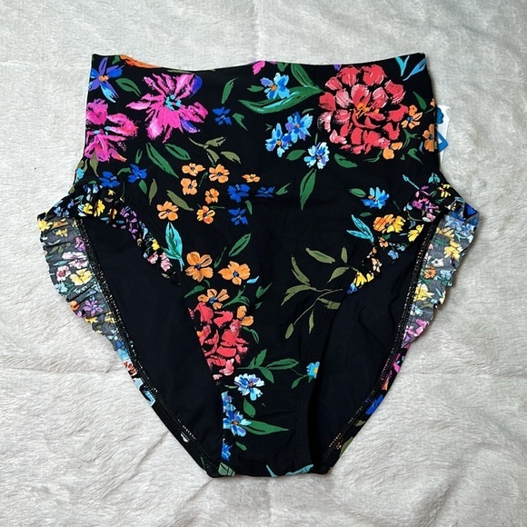 Skinny Dippers Baby Kiss Daisy Duke High-Waist Bikini Bottom size Small NEW NWT - Picture 3 of 15